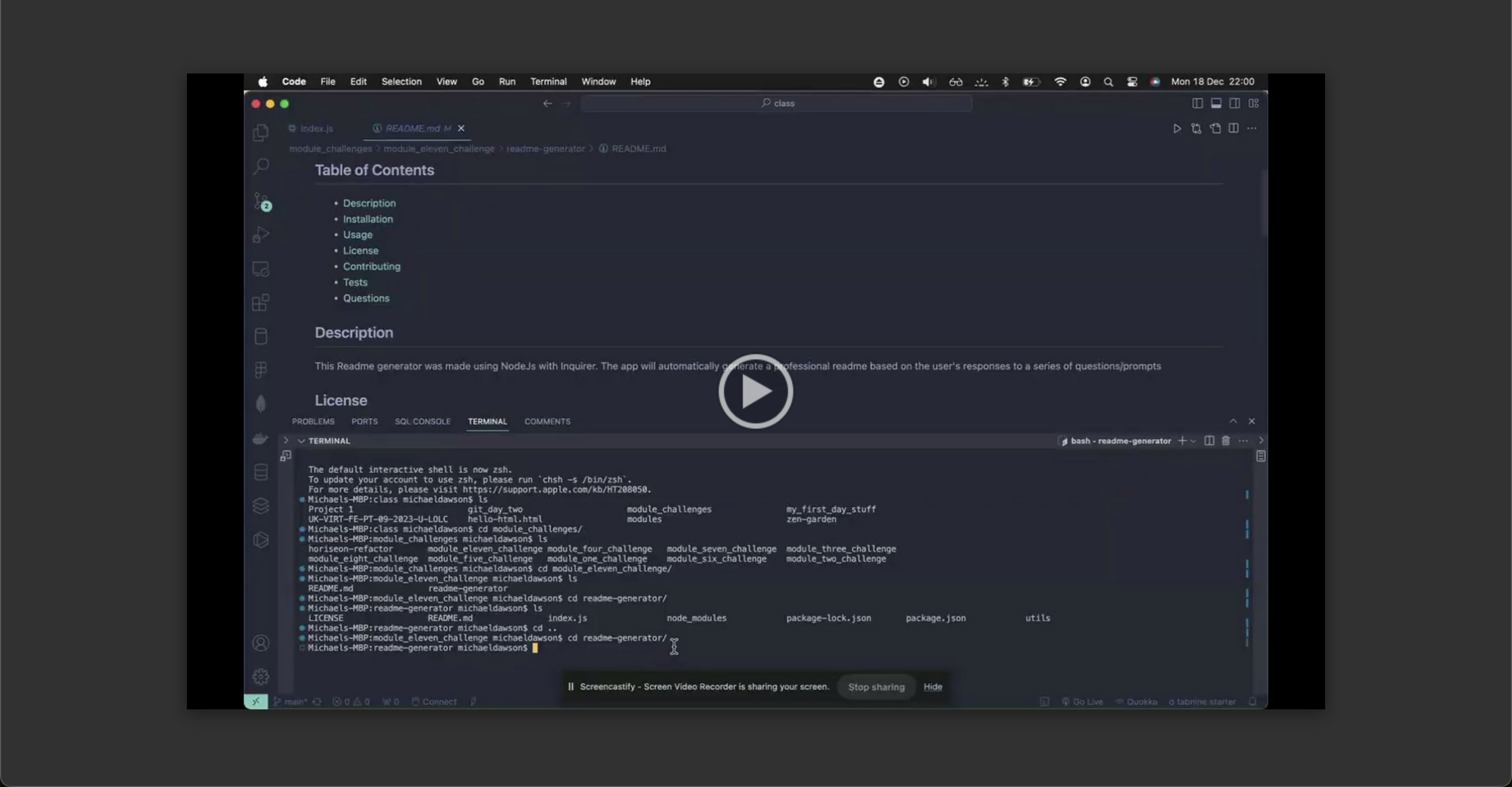 Readme Generator